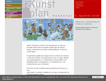 Tablet Screenshot of kunstplan-hannover.de